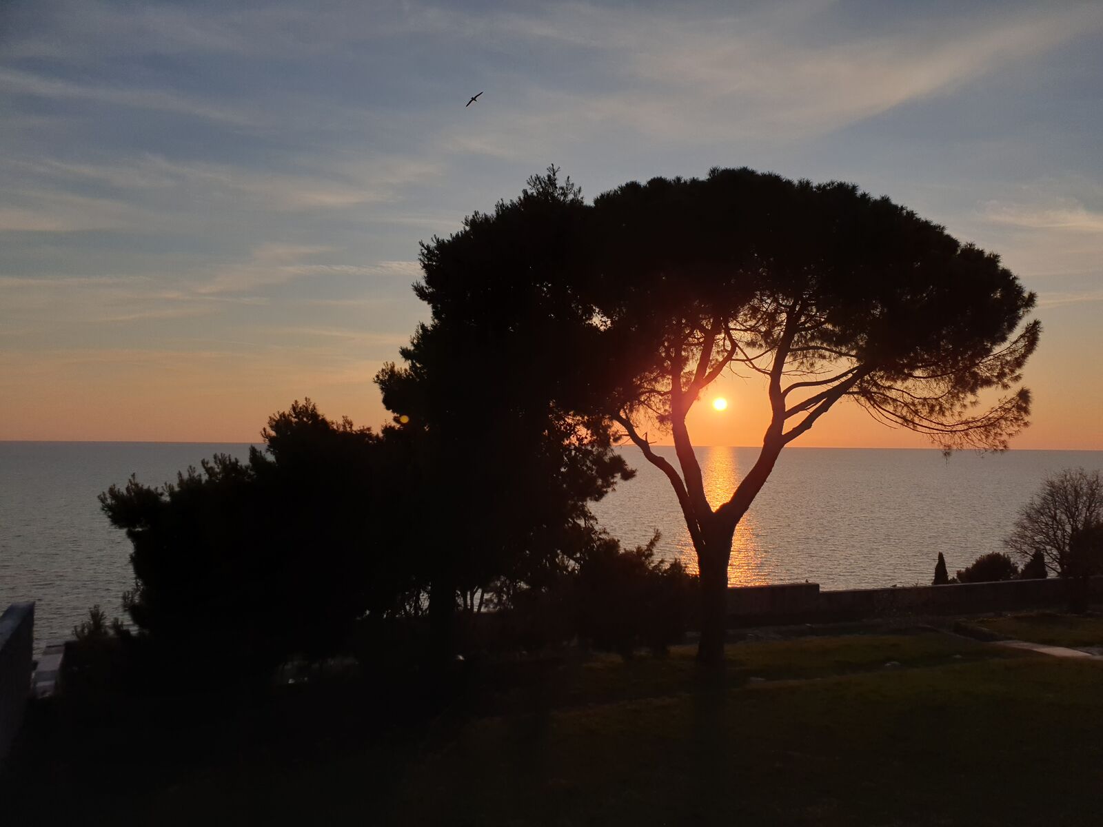 Sunset in the old town of Rovinj