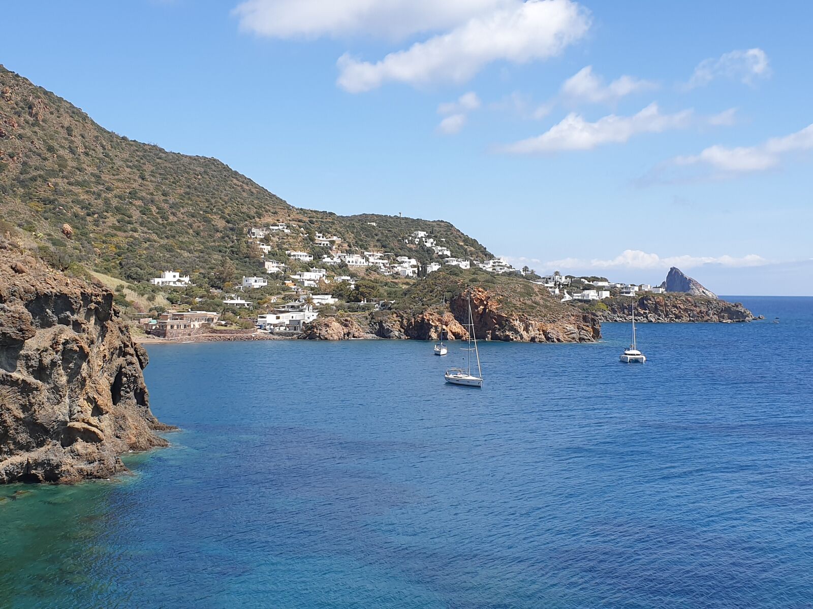 Anchoring at Panarea