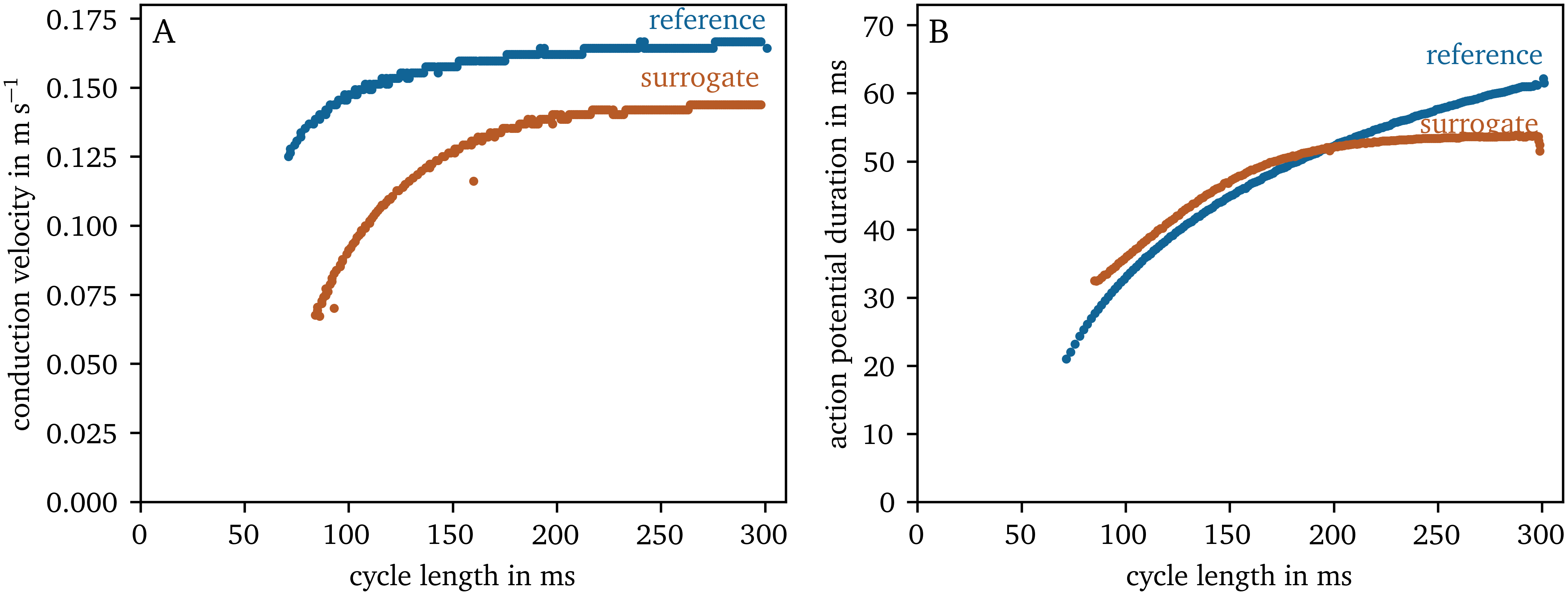 CV and APD restitution curves